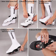 DAREVIE aero shoe covers - Velcro sole detail