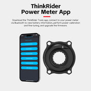 ThinkRider PP5 power meter installed on crank
