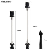 RIDERACE Anti-Theft Quick Release Skewers — locking steel and aluminum alloy skewers