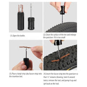 Tubeless tire repair kit insertion tool