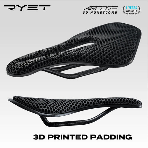 RYET 3D printed carbon fibre saddle, main product photo