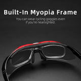 ROCKBROS Polarized Cycling Sunglasses — 5-Lens Set