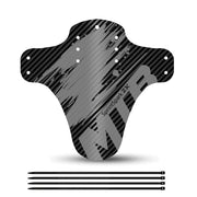 Carbon-Look Ultralight MTB Fender Set — carbon-fibre pattern front and rear fenders