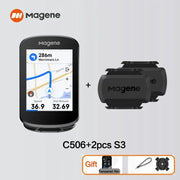 Magene C506 bike computer, side buttons