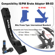 IIIPRO disc brake rotor adapter, IS mount