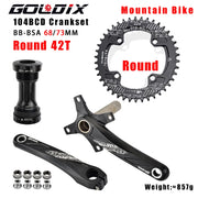 GOLDIX 104BCD Hollow Crankset — crank-and-bottom-bracket kit contents