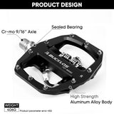 BUCKLOS Dual-Function MTB Pedals — Flat & SPD Clipless