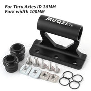 MUQZI fork mount bike rack - full kit overview