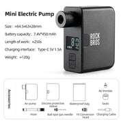 ROCKBROS mini electric bike pump - packaging