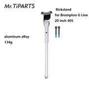 Brompton G Line kickstand - folded bike view