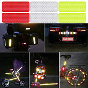 Reflective stickers size reference