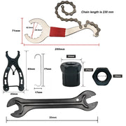 Bike repair tool kit spoke wrench