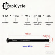 Tropicycle Front Fork Thru Axle M12 - product photo 17