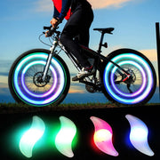 LED Wheel Spoke Lights — strobe mode close-up