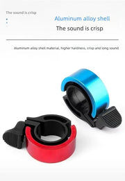 Alloy bike bell in red