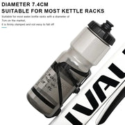 Bottle fitted in a bike cage on a frame