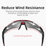 ROCKBROS Polarized Cycling Sunglasses — 5-Lens Set