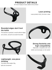 RIDERACE Ultralight Alloy Bottle Cage — CNC-machined aluminium alloy cage under 75g