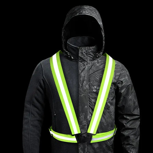 Adjustable reflective safety strap