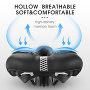 WEST BIKING Gel Cushion MTB Saddle — gel and foam saddle with hollow breathable channel