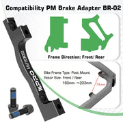 IIIPRO disc brake rotor adapter with caliper