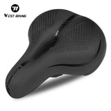 WEST BIKING Thicken Saddle — Reflective Strap