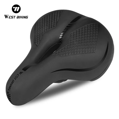 WEST BIKING Thicken Saddle — Reflective Strap