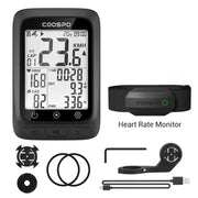 Coospo BC107 bike computer, app data display