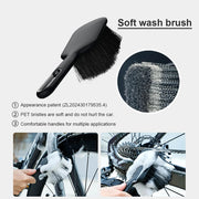 Chain cleaner brush clipped around a bike chain