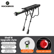 ROCKBROS Detachable Rear Trunk Rack — quick-release lever and locking mechanism detail