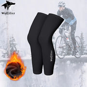 Thermal cycling leg warmers in black
