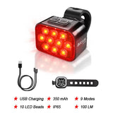 BUCKLOS COB &amp; LED Front/Rear Light Combo