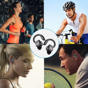 Sports headphones charging case open