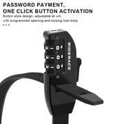 RIDERACE 3-Digit Combination Cable Lock — keyless cable lock with stainless steel core