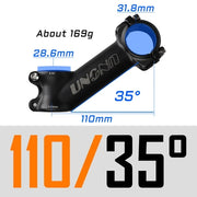 UNO Alloy MTB Stem — 35 degree 110mm option