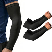 Cycling arm sleeves in white