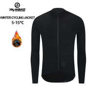 YKYWBIKE thermal fleece winter cycling jacket - main product photo