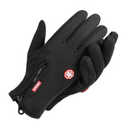 Winter Thermal Touchscreen Cycling Gloves on handlebar grips