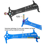 TOOPRE chain wear gauge red finish
