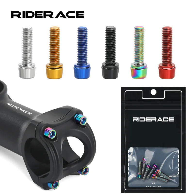 Titanium-plated handlebar stem bolts, main product photo