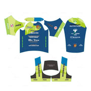 Custom cycling jersey and shorts set