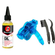 Chain wax kit in use on a mountain bike